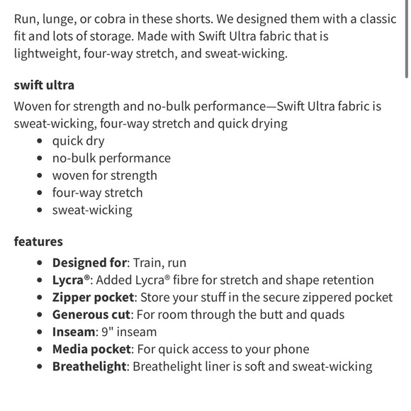 Lululemon Pace Breaker Short *9' Lined In Nautical Navy - Picture 6 of 15